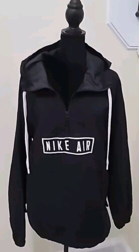 NIKE AIR  HOODED TRACK JACKET BLACK SIZE Small