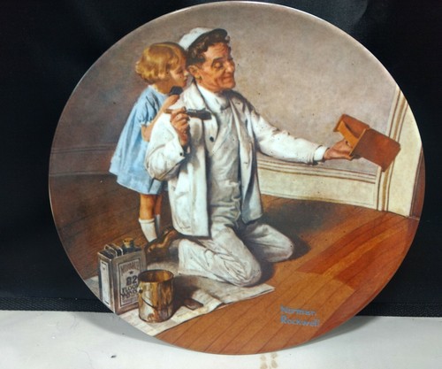 Norman Rockwell plate by Edwin