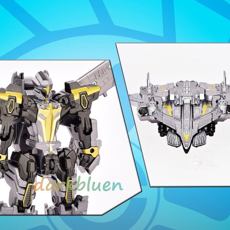 Tobot V GD Cyclone Hawk Transforming Robot Action Figure - Aircraft To Car, 8.7 Inches