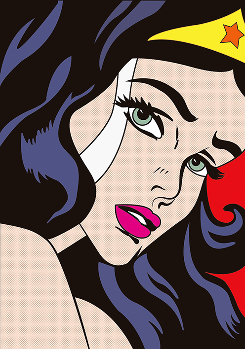 Wonder Woman Pop Art Diamond Painting