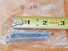 Lot Of 2 Chrome Finish Bathtub Overflow Face Plate Screw 2-Pk. 97 300 FREE SHIP
