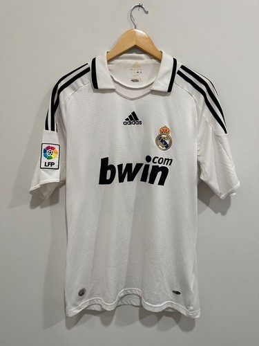 Cristiano Ronaldo #9 Real Madrid 2008/09 Home Soccer Jersey - M - Picture 2 of 15