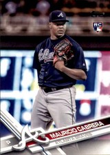2017 Topps #455 Mauricio Cabrera Atlanta Braves Rookie Card
