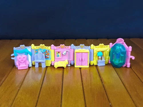 VINTAGE POLLY POCKET 1997 ROYAL BRACELET COMPLETE W/ ONE FIGURE BLUEBIRD