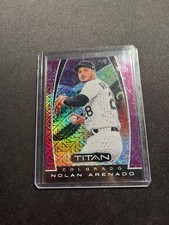 2019 Panini Chronicles #22 Nolan Arenado Titan Purple Mojo Prizm /75