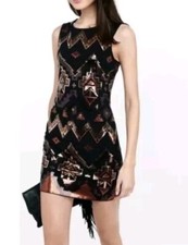 Express Women's Size Medium Southwestern Sequin Embellish Sheath Dress New Tags 