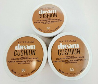 Maybelline Dream Cushion 60 Warm Cocoa Fresh Face Liquid Foundation Unsealed 3