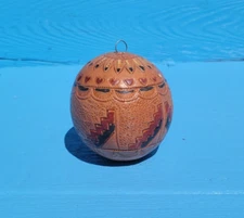 Handmade Navajo Pottery Seed Pot, Signed KVV, Very Nice