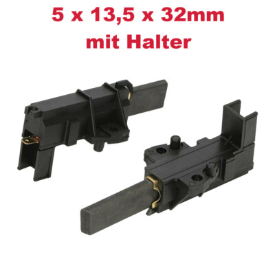 2x Kohlebürsten 5x13,5mm für Bosch WFD50818TI02 WFT2000 WFV2400 WLF15060TI01 