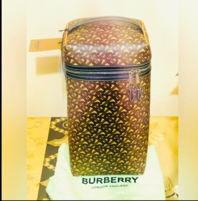 Burberry Bridle Brown Monogram Print E-Canvas Bag sale    limited !Retail $650