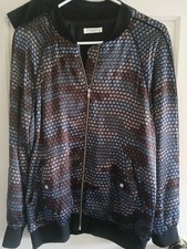 Women's Silk Equipment Bomber Jacket Size Small