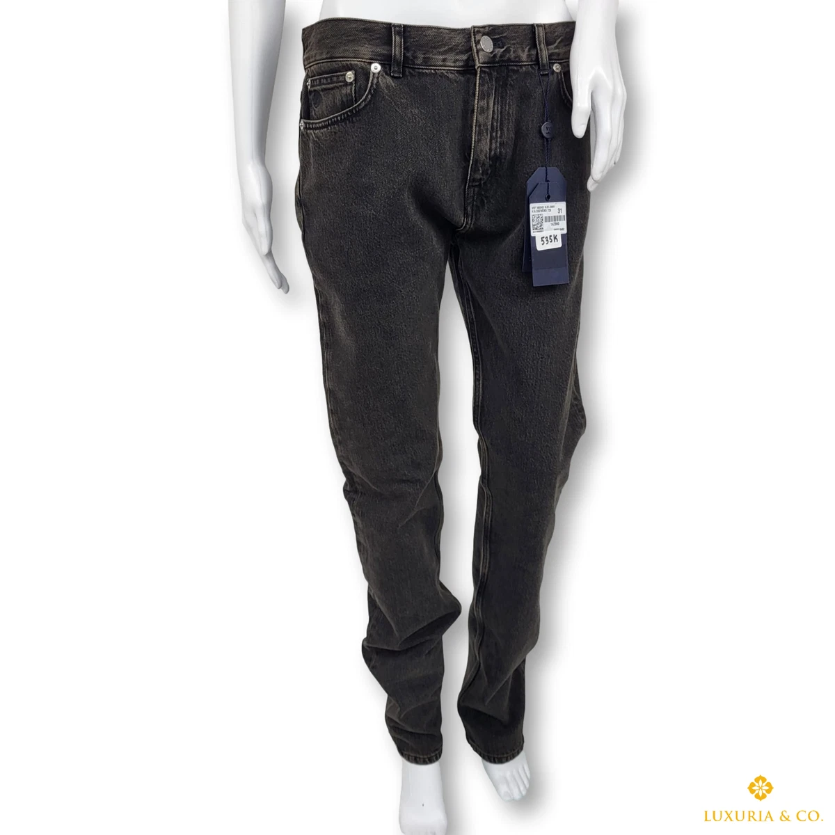 Louis Vuitton Black Monogram Slim Jeans