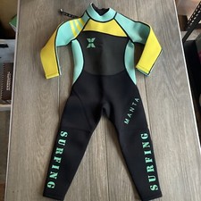 Dive  Sail Manta Surfing Wetsuit Youth Medium NWOT Yellow/Turquoise/Black