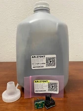 (1,000g) AR-270NT Toner Refill for Sharp AR-235 236 275 M208 M253 M277 + 2 chips