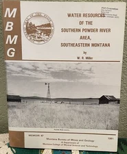 W R Miller / Water Resources of the Southern Powder River Area Southeastern