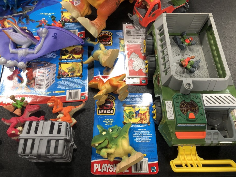 JURASSIC PARK JUNIOR PLAYSKOOL NEAR COMPLETE LOOSE SET 2000 HASBRO eBay
