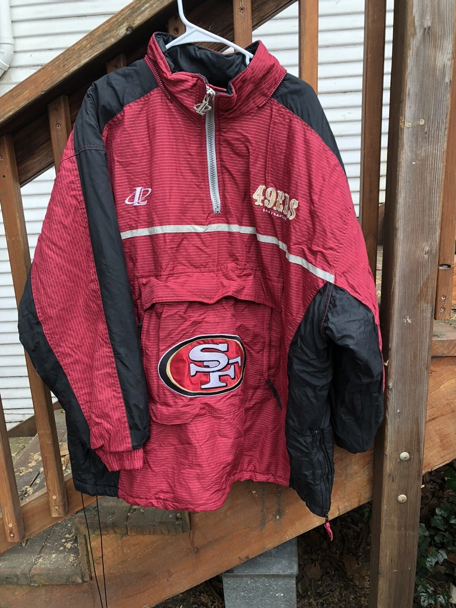Vintage Starter Pro Line San Francisco 49ers 1 2 Zip Puffer Jacket Mens 2XL