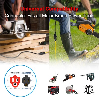 Century Wire Pro Classic 25 Ft 12/3 Sjtw White Non-Lighted Extension Cord - Foto 3