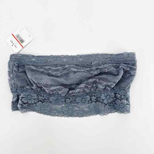 NWT Free People Intimately Blue Haze Lined Lace Bandeau Bra Women's Size XS - Afbeelding 1 van 7