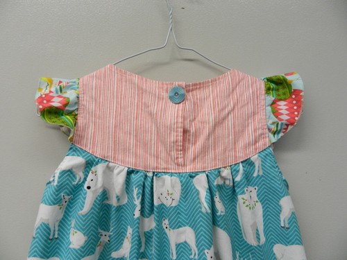 Matilda Jane Platinum Flutter Dress size 6 Christmas Polar Bear Deer Rabbit - Picture 6 of 8