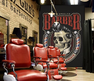 3D Excellent G3501 Hair Cut Barber Shop Wallpaper Wall Murals Self-adhesive E