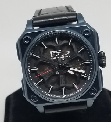 FARW380 Daniel Steiger Automatic Wrist Watch, Working but Wheel Piece is Stuck.