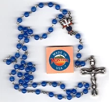Knights of Columbus - Blue Jade Rosary  "MTKENT55" for more Rosaries