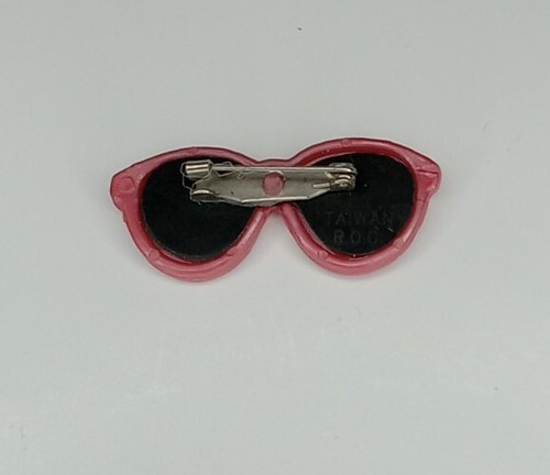 Rosa Sonnenbrille Pin Retro Sonnenschutz Strand Motiv 1,5" Brosche Anstecknadel - Bild 2 von 5