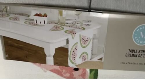 MARTHA STEWART Summertime Watermelon Table Runner 14" X 74" NWT - Picture 2 of 2