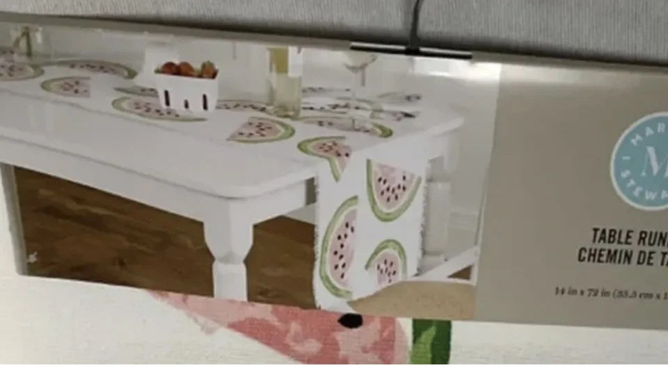 MARTHA STEWART Summertime Watermelon Table Runner 14" X 74" NWT - Image 2 of 2