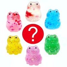 Japanese Blind Box Clear Glitter Slime Cute Frog Squishy Toy  1 Random Figure