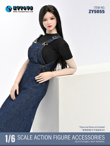 1/6 ZYTOYS Female T-shirt+Denim Skirt Casual Suit Fit 12" BJD OBJ Body Figures - Picture 5 of 11