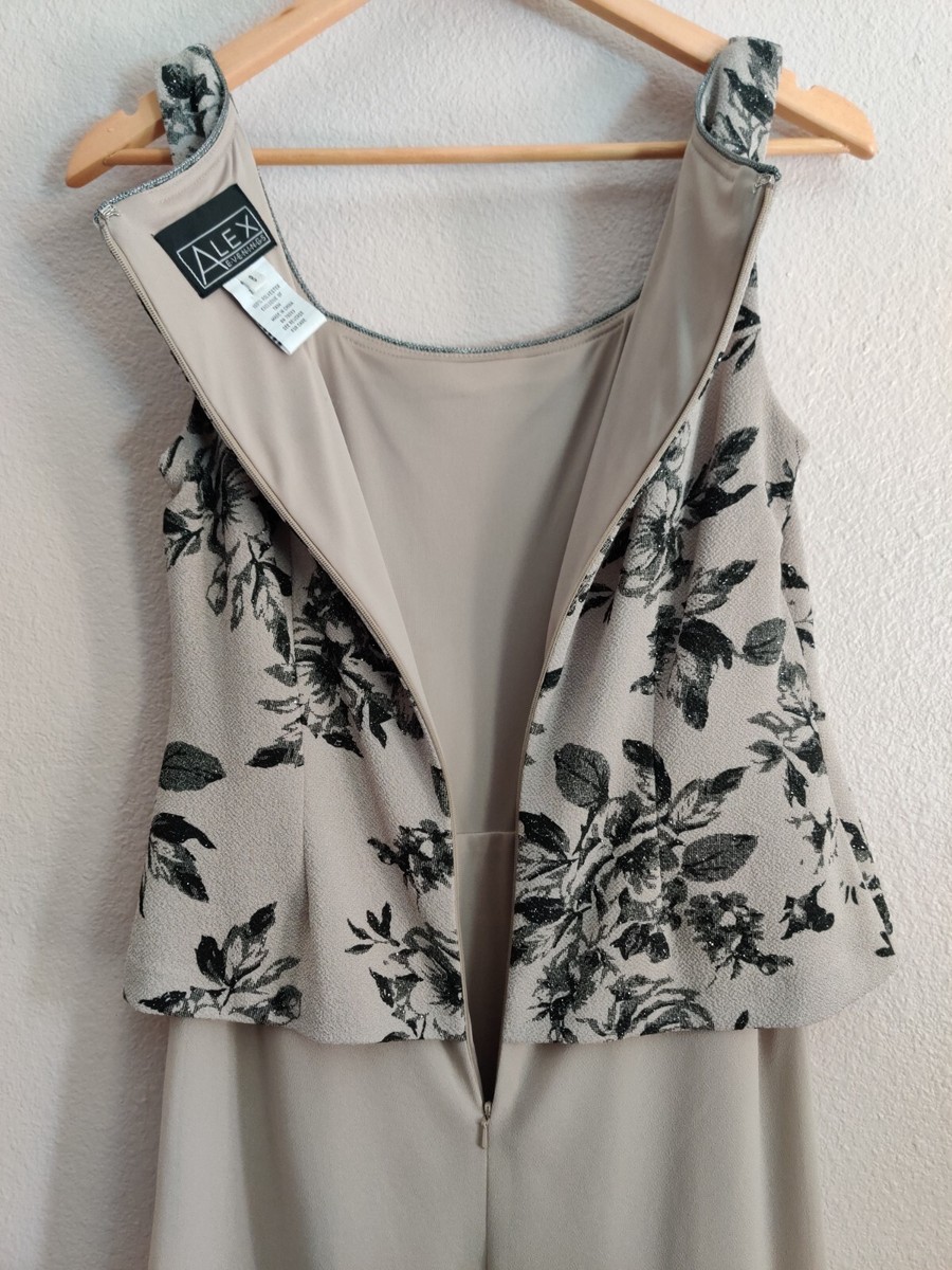 alex evenings taupe dress Alex Evenings main image 1