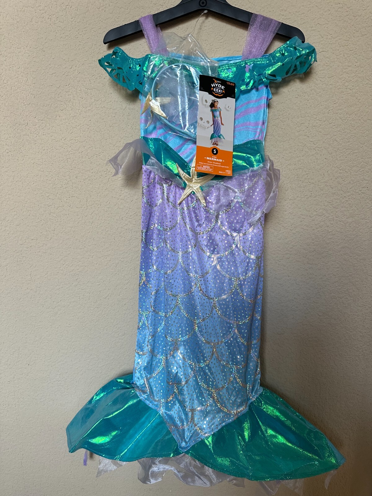 Kid's Mermaid Halloween Costume with headband. Sz Small (46) NEW eBay