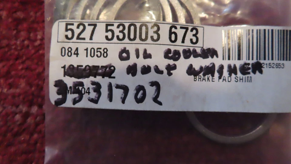 1987-1991 Volvo 740 760 780 TURBO Oil Cooler washer 3531702 957189 - Image 4 of 4