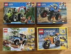 4 SETS* LEGO City Creator | 31059 31075 60180 60181 | Bike Tractor Truck | NISB