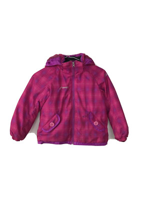 Phenix Mädchen Polyester fuchsia Skijacke; abnehmbarer Hoodie, Gr. 2-6. **GEBRAUCHT***