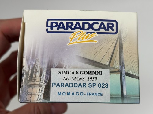 PARADCAR SPORT - 1/43e - SIMCA 8 GORDINI #41 Le Mans 24H du Mans 1939 - Imagen 7 de 13