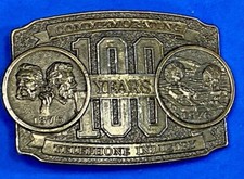 The Telephone Industry, 100 Year Commemorative Belt Buckle - Long Lines Council