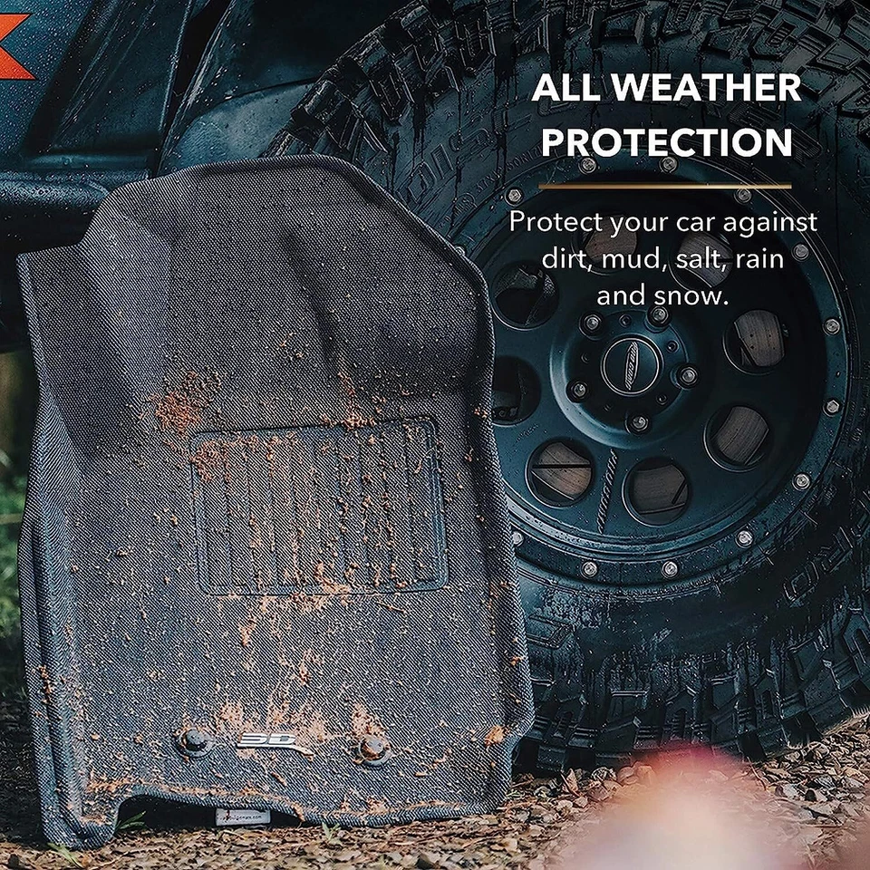 Forros de piso 3D MAXpider negros primera fila 2 piezas para Toyota Camry Foto 4 de 4