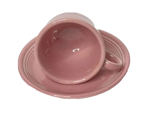 Fiestaware Tea Coffee Cup Mug Rose Pink   Homer  Laughlin P86