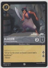 DISNEY LORCANA: FIRST CHAPTER TRADING CARD - ALADDIN Cornered Swordsman 171/204