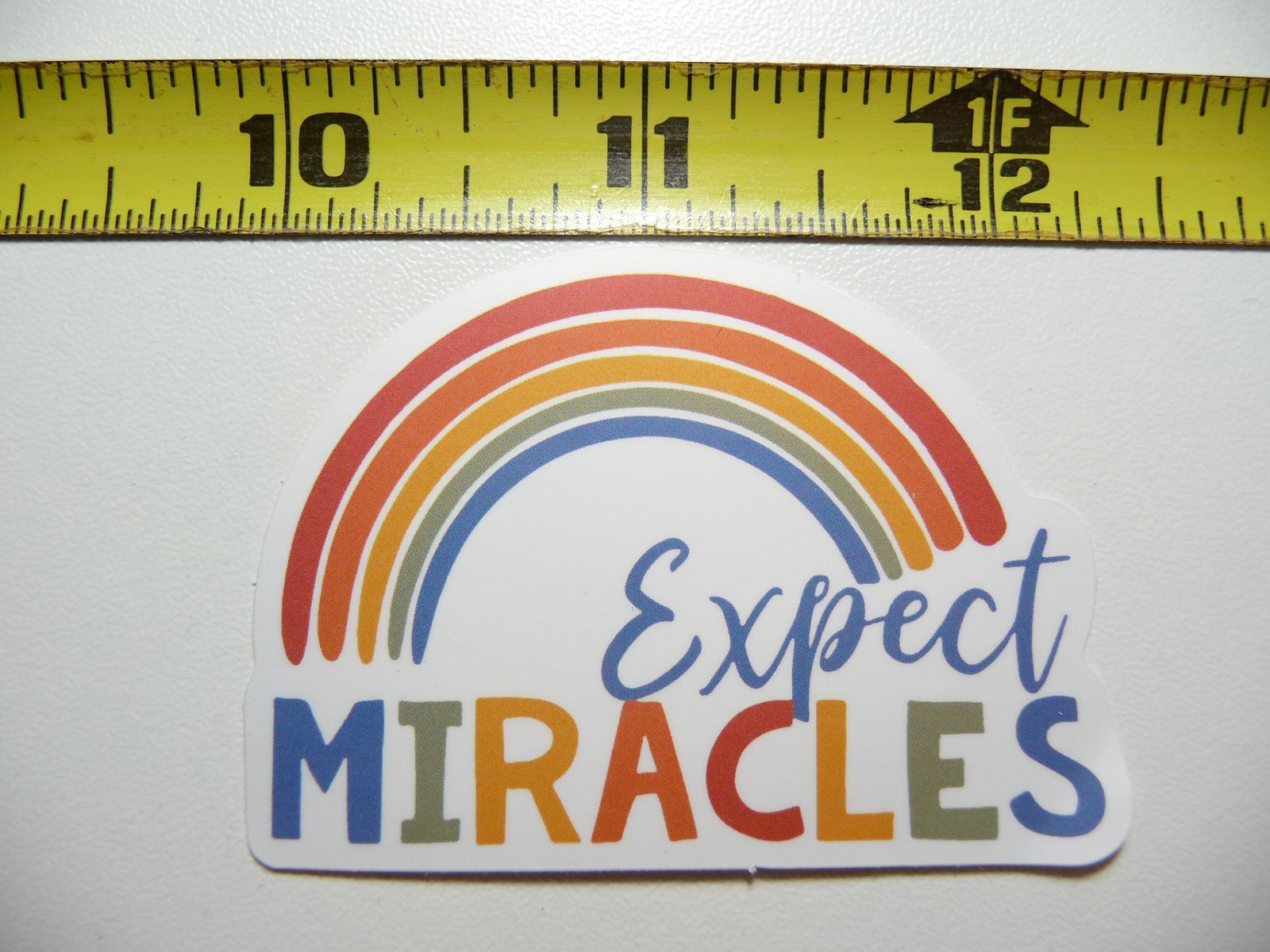 EXPECT MIRACLES DECAL STICKER MOTIVATIONAL POSITIVE ATTITUDE MOTIVATE KINDNESS