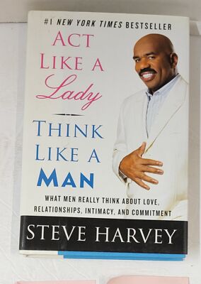 Act Like a Lady, Think Like a Man SIGNED by Steve Harvey 2009 First Edition HCDJ