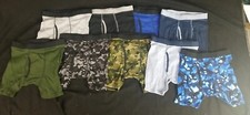 Hanes Boys Large Boxer Briefs 9 Pack Comfort Flex Waistband Tagless Asst Prints