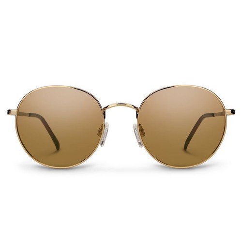 Suncloud Bridge City Sunglasses, Gold Frame, Polarized Brown Lens - 第 2/3 張圖片