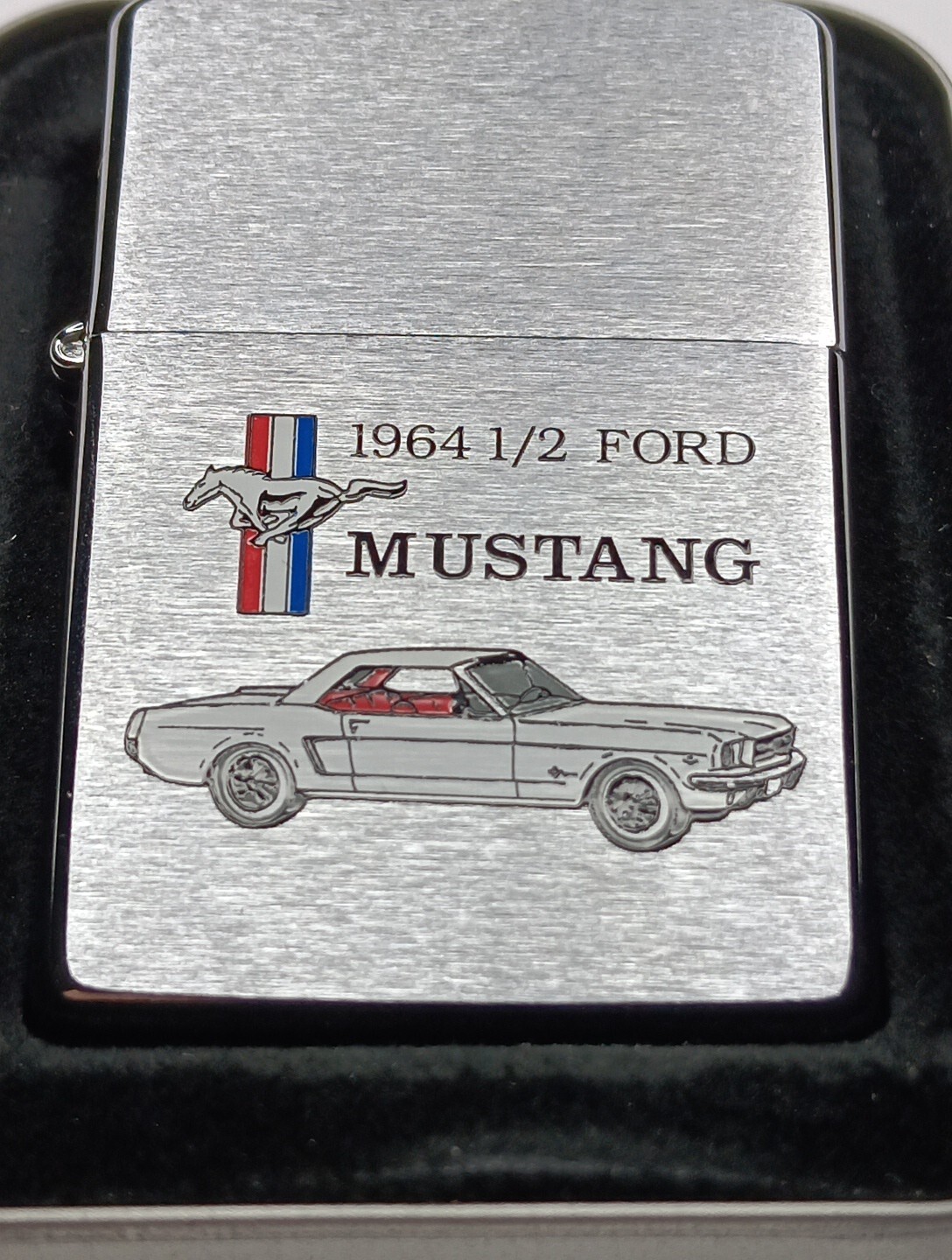 1996 64 Ford Mustang Zippo Lighter Unstruck In Tin L31 eBay