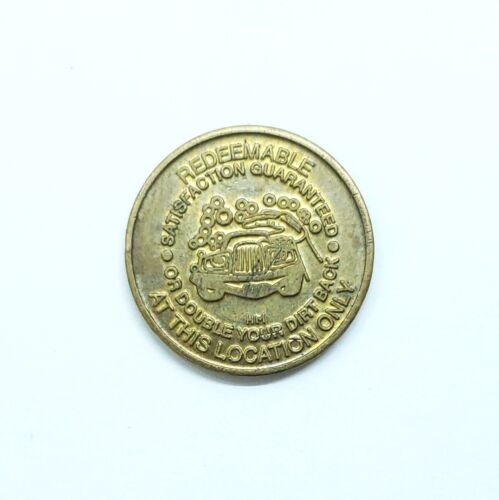 Checker'd Flag Car Wash Token The Winners Choice Brass - Circulated - Picture 2 of 3