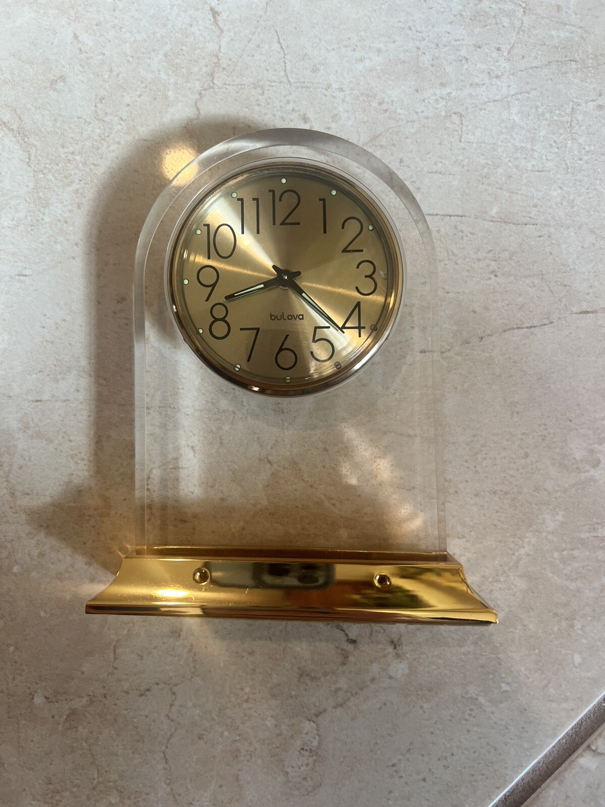 Bulova 6” Tabletop Clock