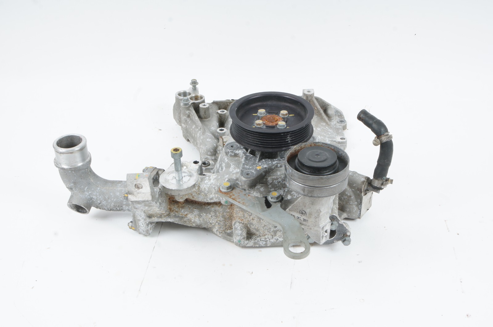 2015 - 2020 BENTLEY MULSANNE 6.8L ENGINE SIDE COVER W/ BELT PULLEY OEM